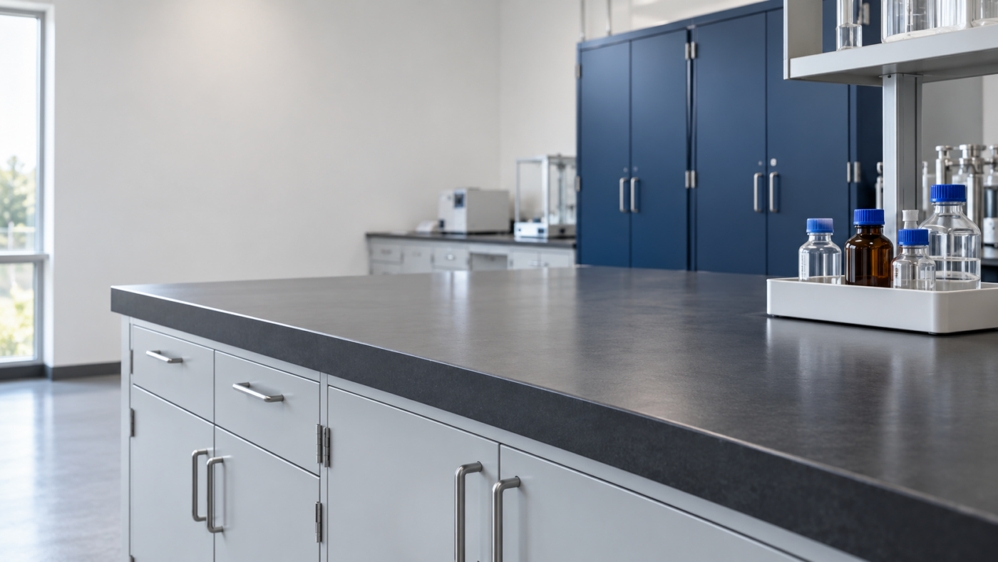 Chemical laboratory architectural photograph