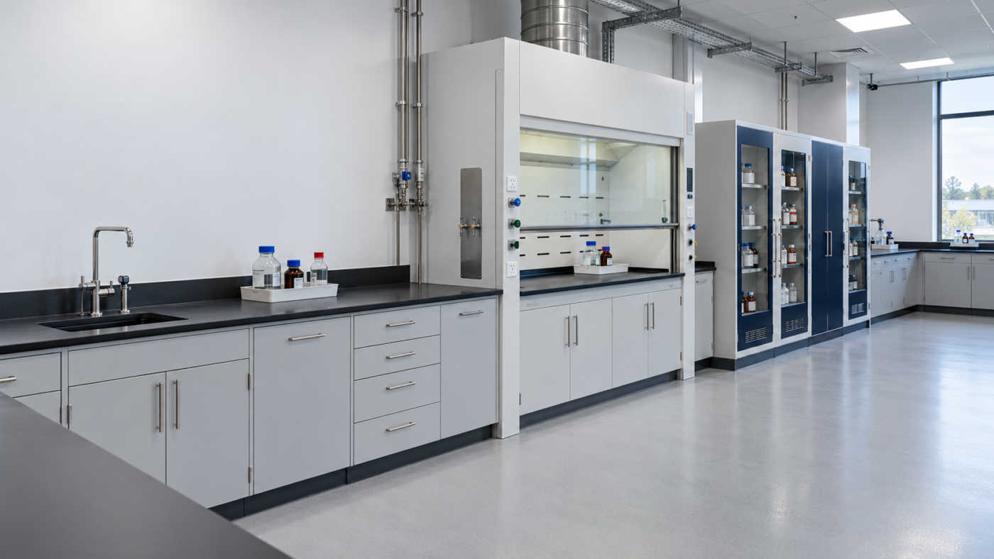 Laboratory design fume cupboard hero